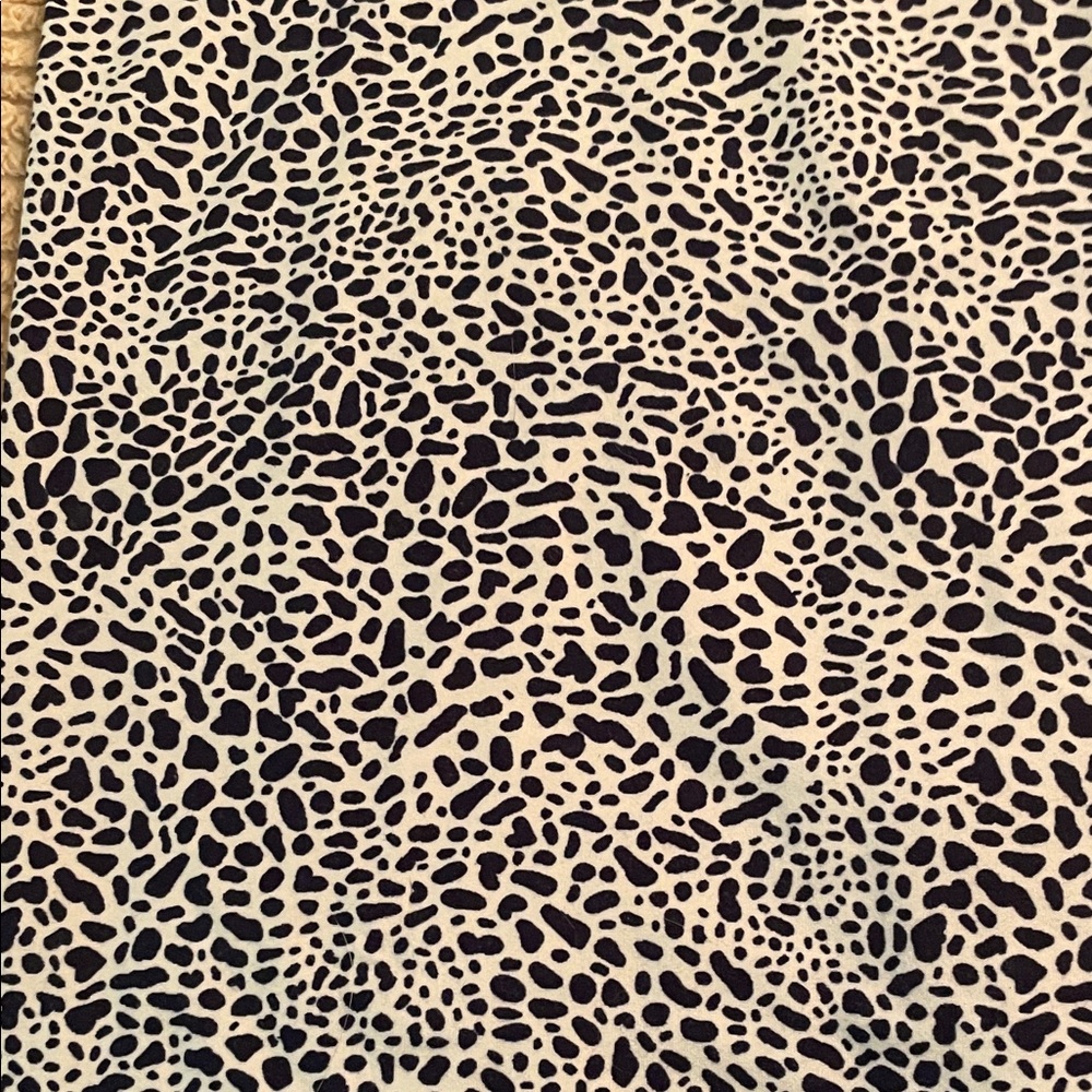 Blue and White Animal Print Fabric